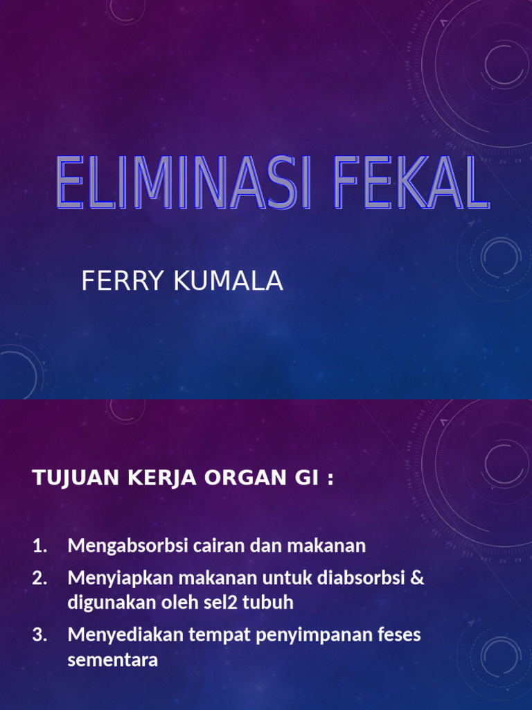 Keb - Eliminasi Fekal | PDF