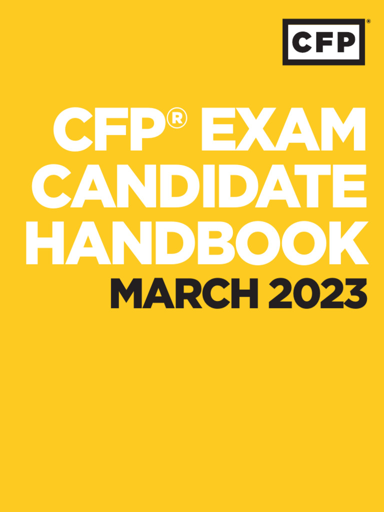 CFP® Exam Dates and Registration Guide | PDF | Multiple Choice