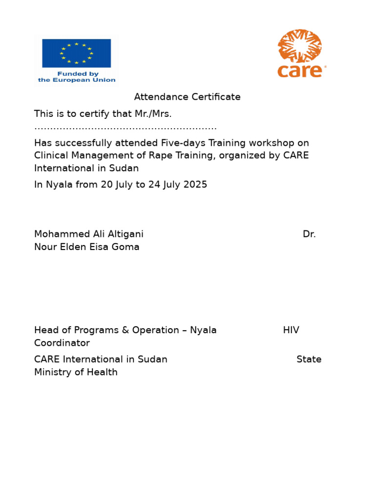 CMR Certificate | PDF