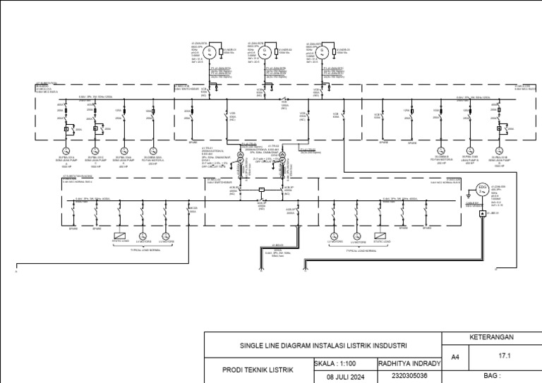 Single Line Electrical Diagram | PDF | Electric Power | Electrical ...