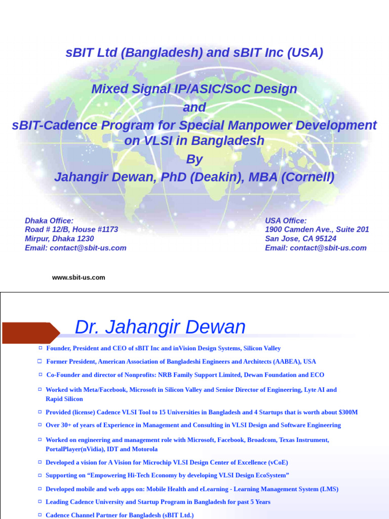 sBIT Ltd and Inc: VLSI Design Expertise | PDF | Integrated Circuit ...