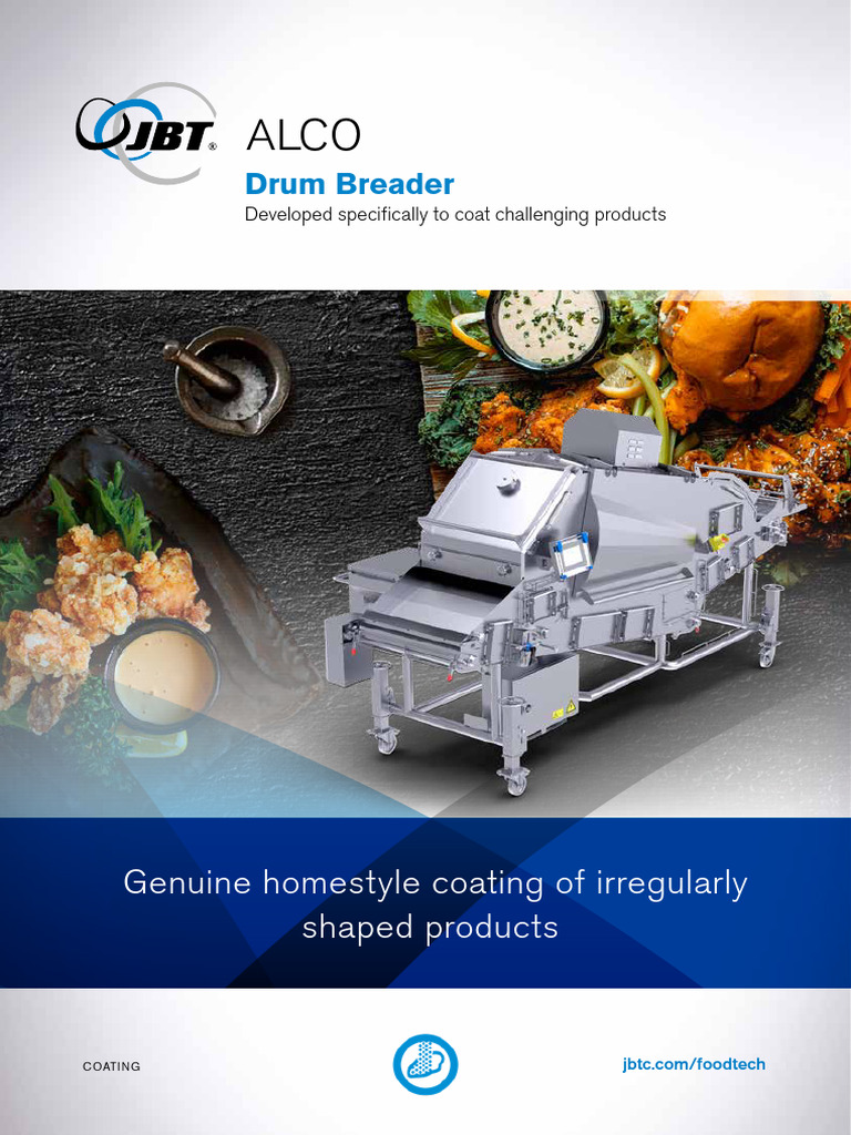 JBT Alco Drum Breader Overview | PDF | Foods
