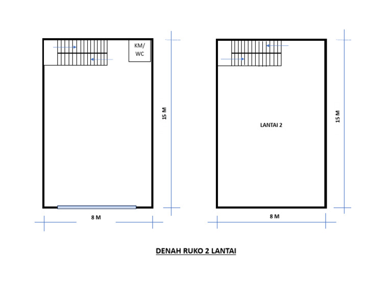 Denah Ruko 2 Lantai | PDF