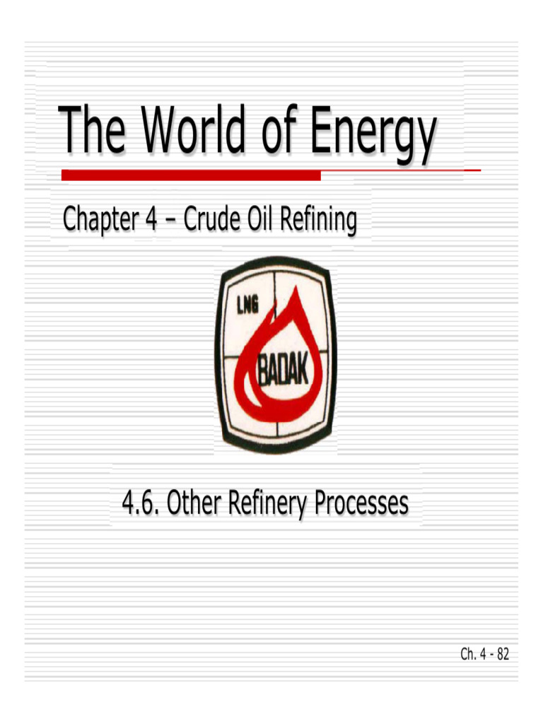 Refinery Processes: Deasphalting & Extraction | PDF | Oil Refinery ...