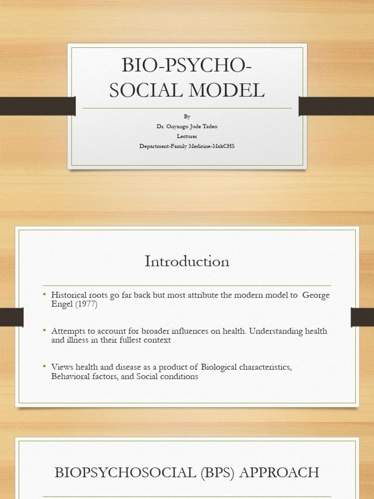 Engel's Biopsychosocial Model Overview | PDF