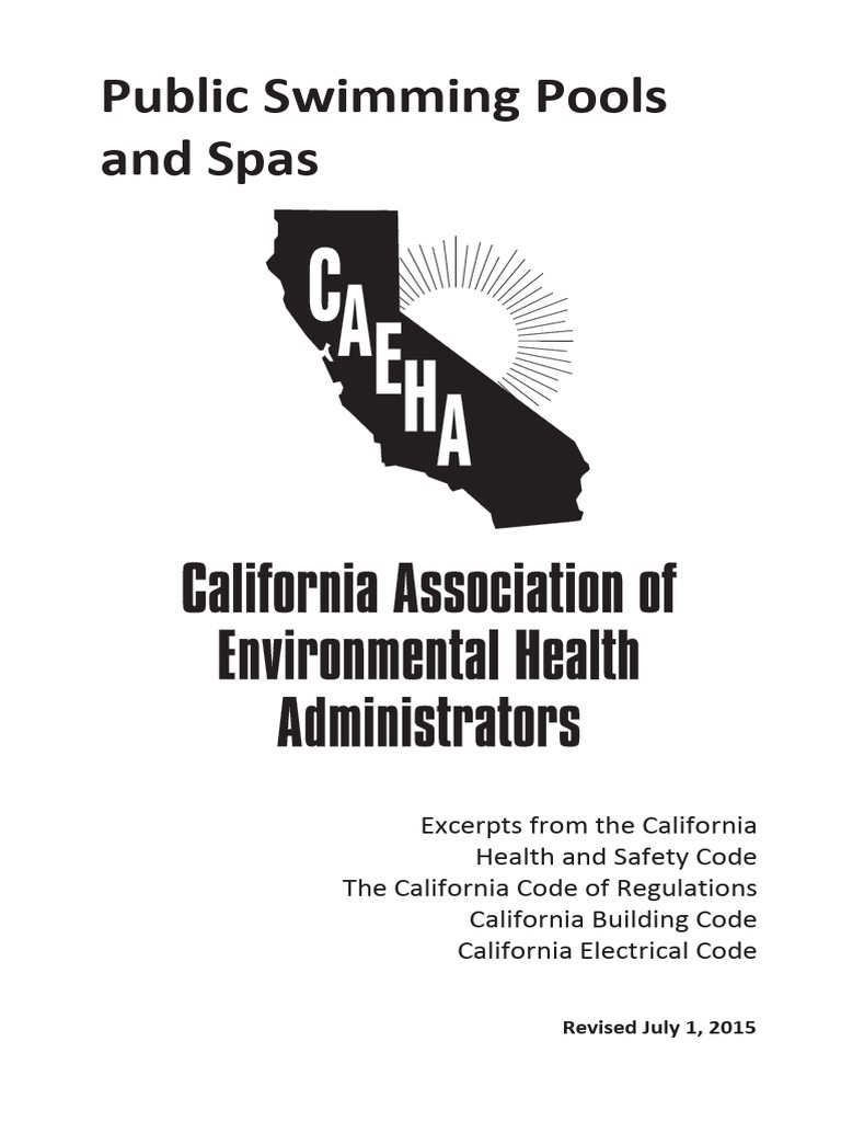 California Public Pool Regulations Guide | PDF