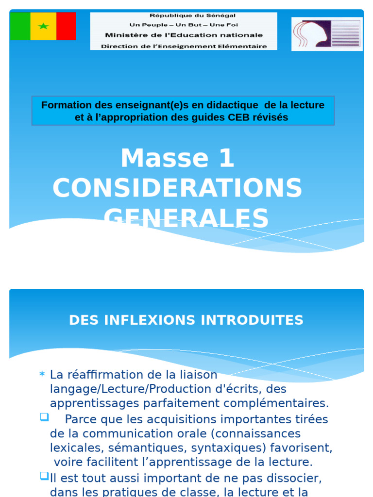 Formation des enseignants en lecture | PDF