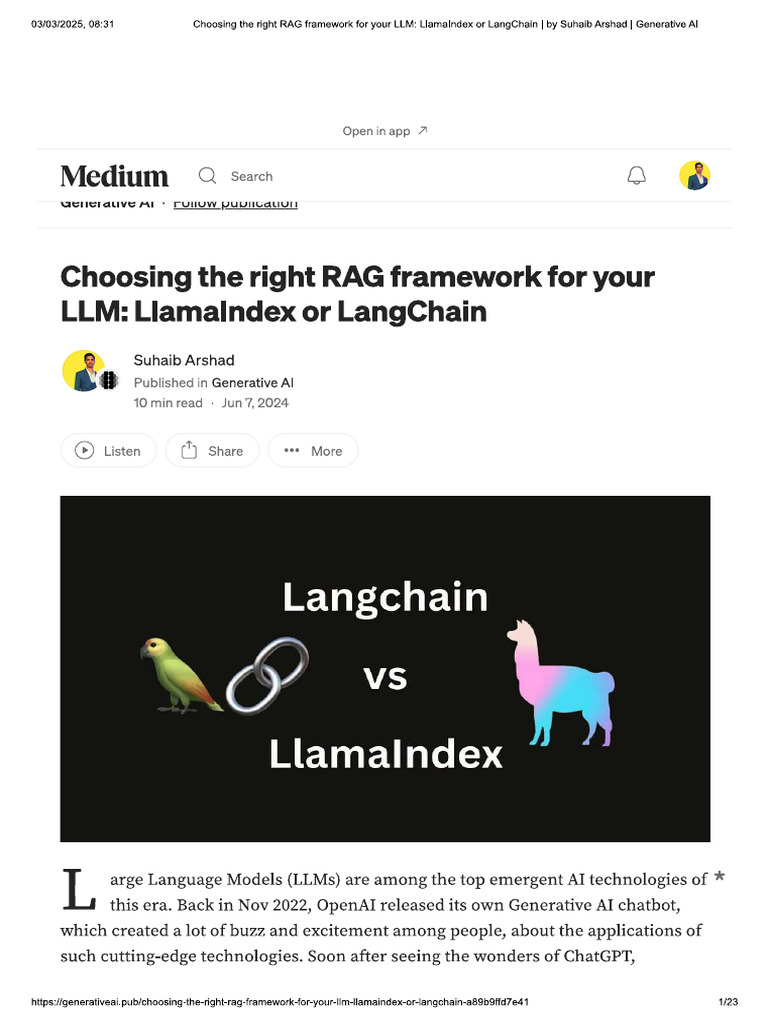 Generativeai Pub Choosing The Right Rag Framework For Your LLM ...