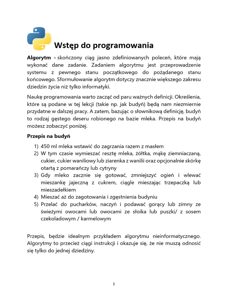 Wstęp Do Programowania | PDF