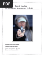 Sba Sample - Csec Math | PDF | Questionnaire | Chart