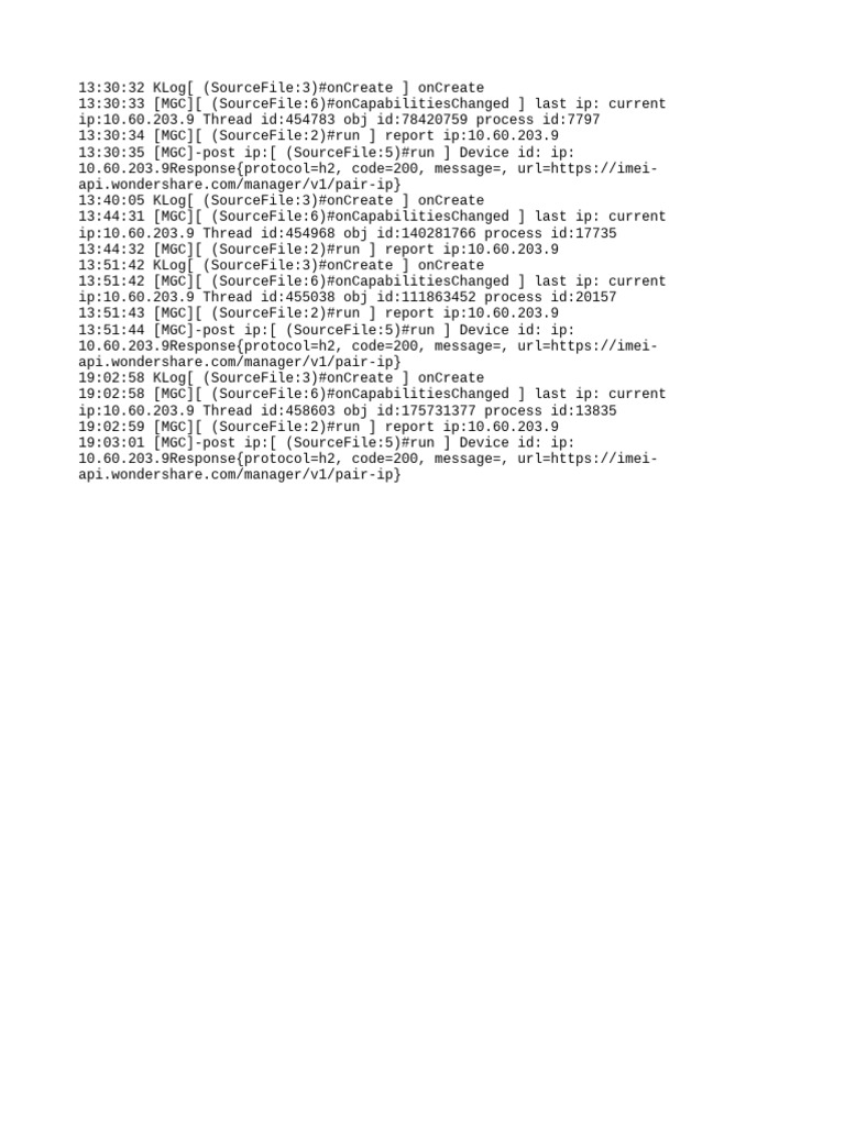 IP Reporting Log Entries | PDF