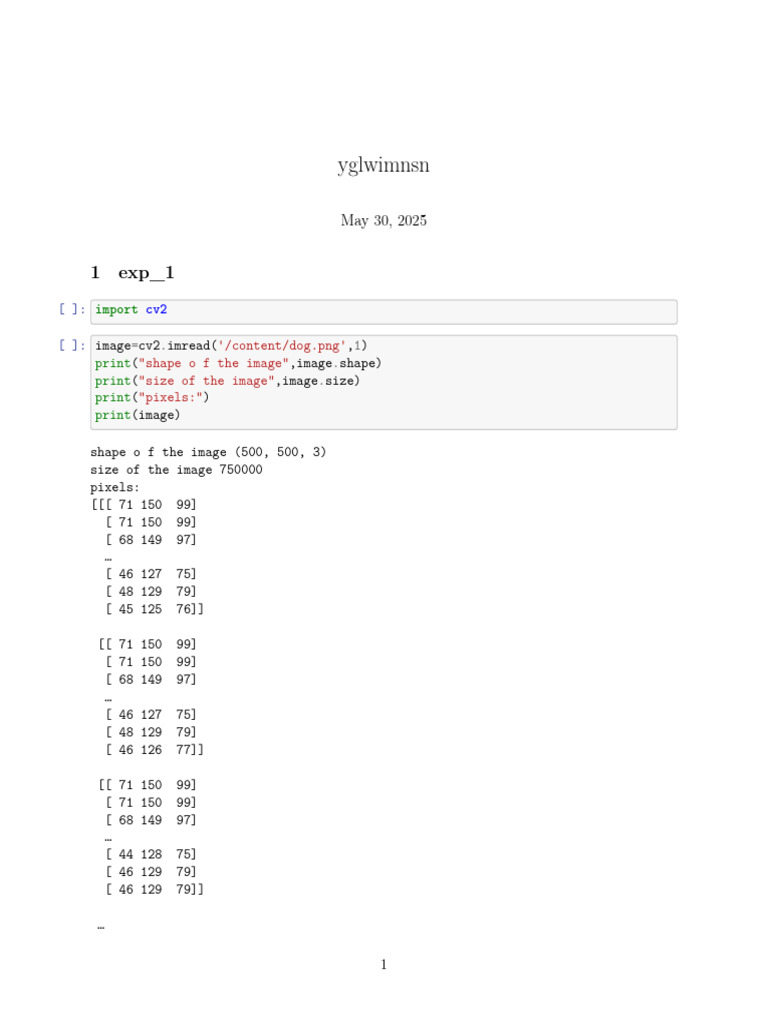 Image Processing with OpenCV and Python | PDF | Statistical ...