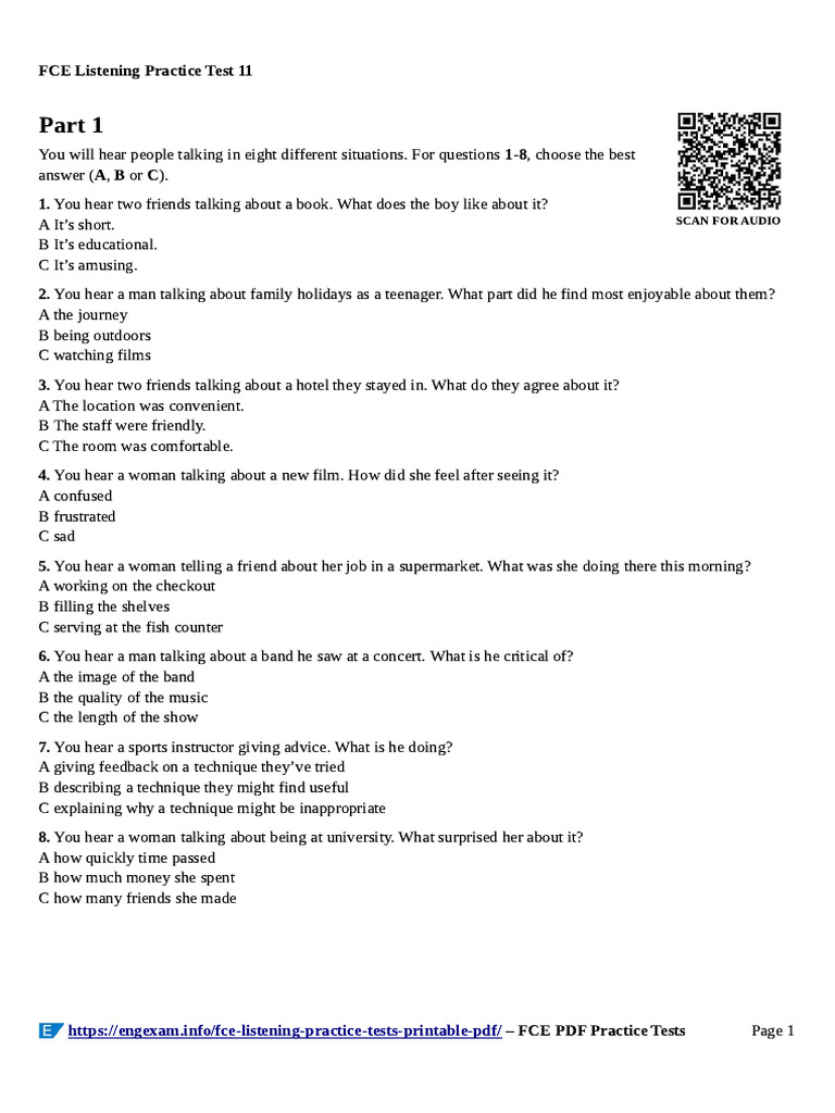 FCE Test 11 | PDF