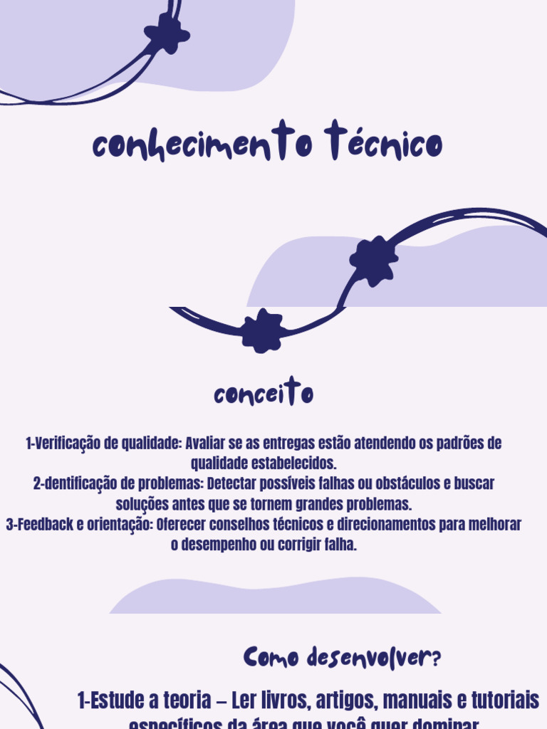 Desenvolvimento do Conhecimento Técnico | PDF