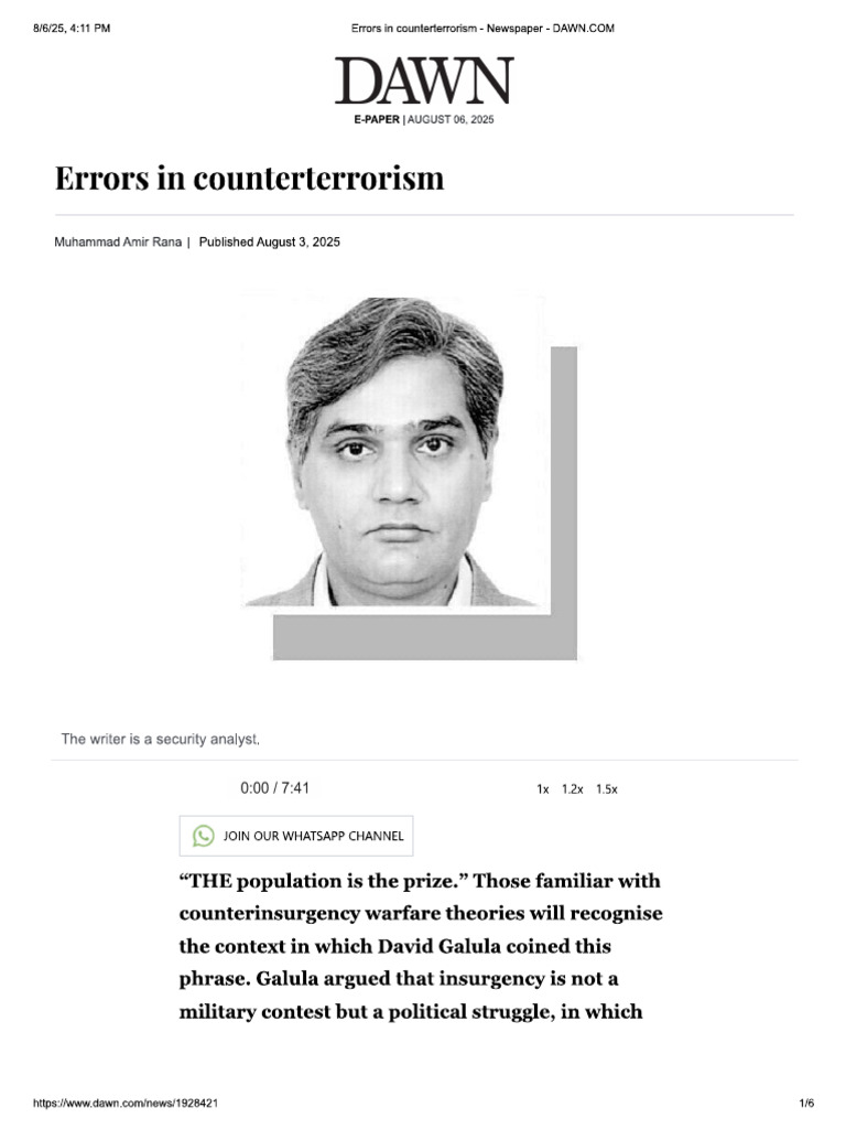 Counter Terrorism Errors | PDF