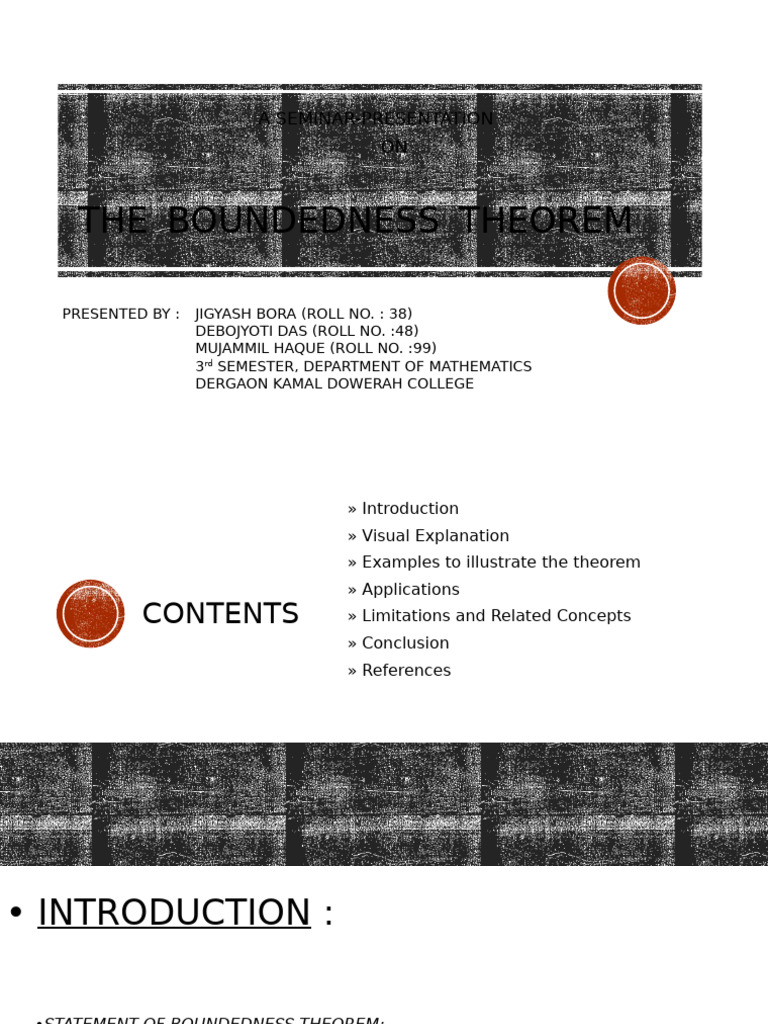 Understanding the Boundedness Theorem | PDF | Function (Mathematics ...