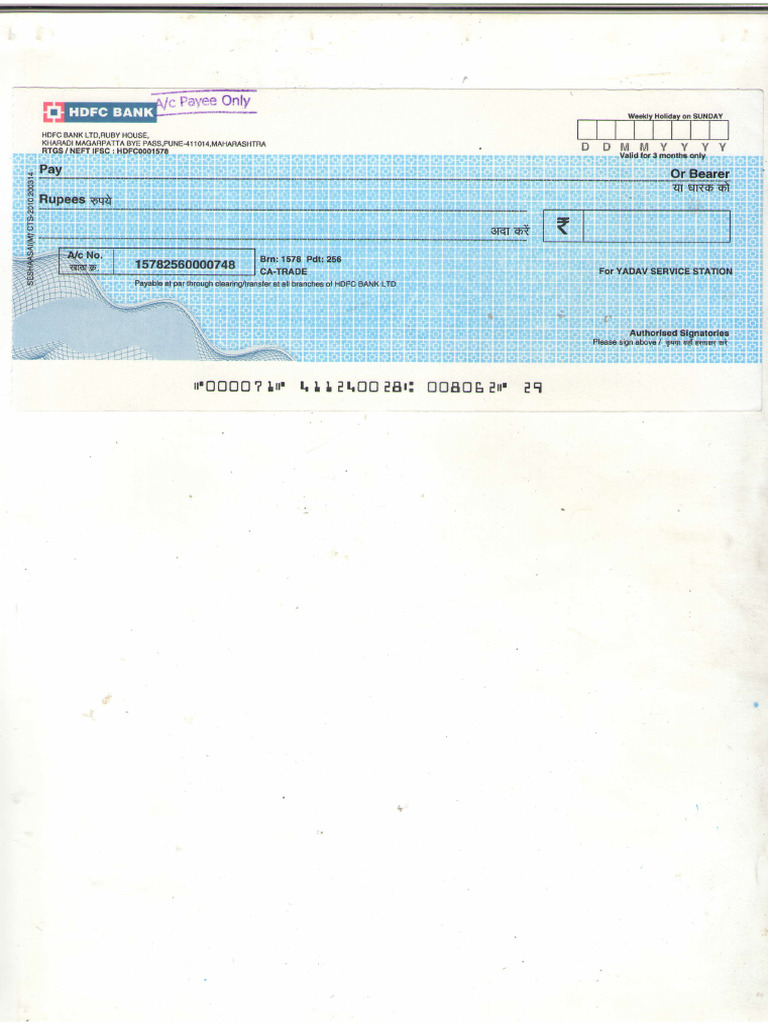 Yss HDFC CHQ - 250312 - 100422 | PDF