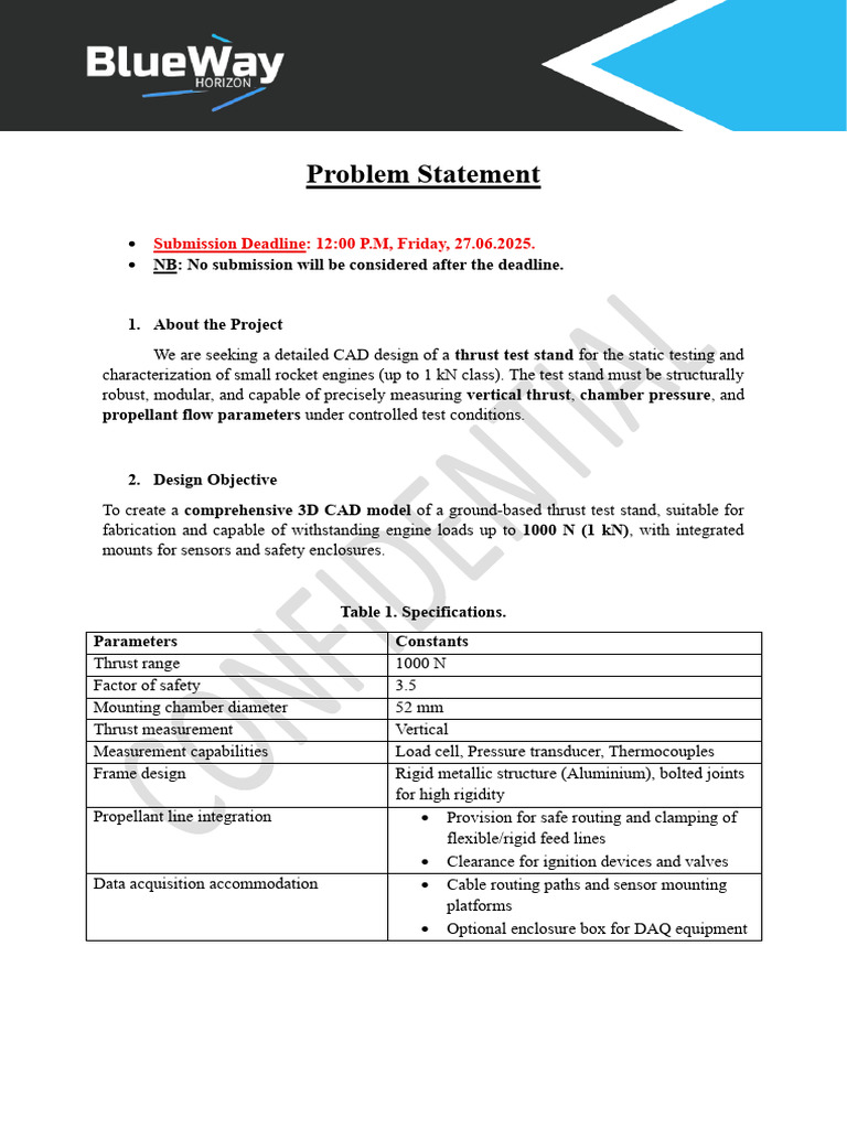 CAD Design for Rocket Thrust Stand | PDF | Thrust | Mechanical Engineering