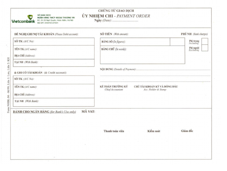 Form Unc VCB | PDF
