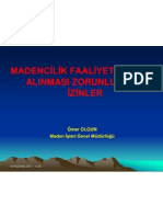 Madenci̇li̇kte Zorunlu İzi̇nler