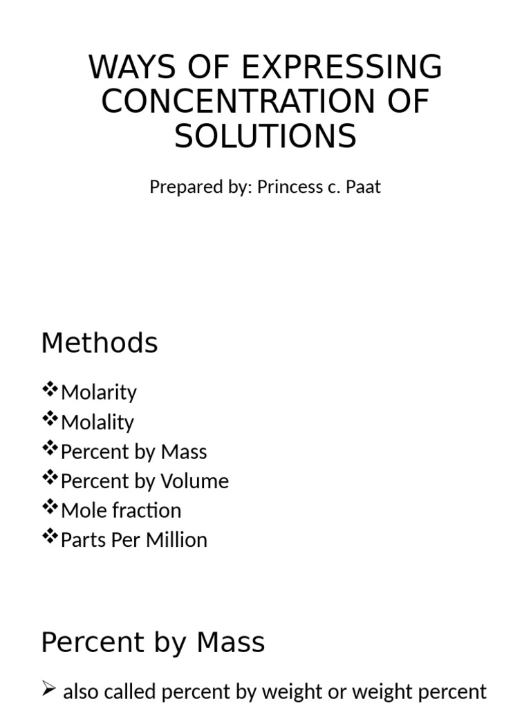 Inbound 805246472324503522 | PDF | Mole (Unit) | Molar Concentration
