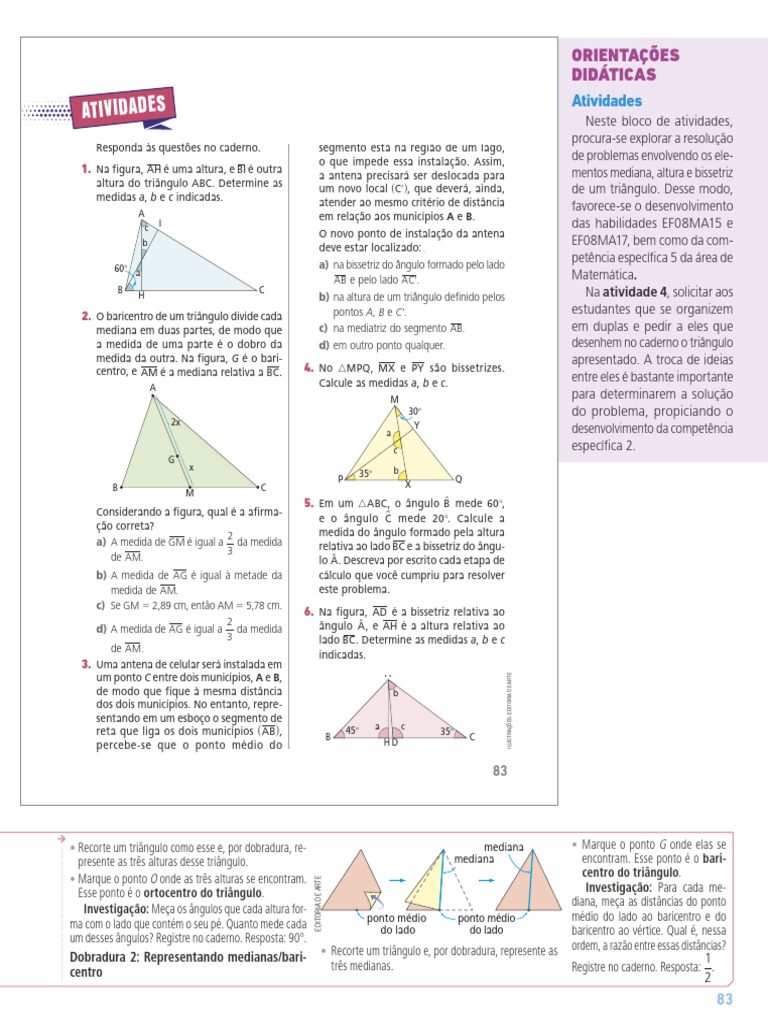 Triângulos Pagina 149 | PDF | Triângulo | Geometria Euclidiana