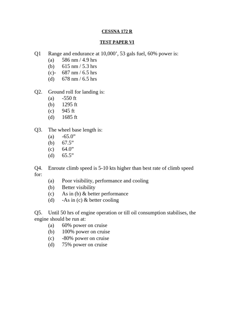 Cessna 172 R Stall Speed and Specs | PDF | Flap (Aeronautics) | Horsepower