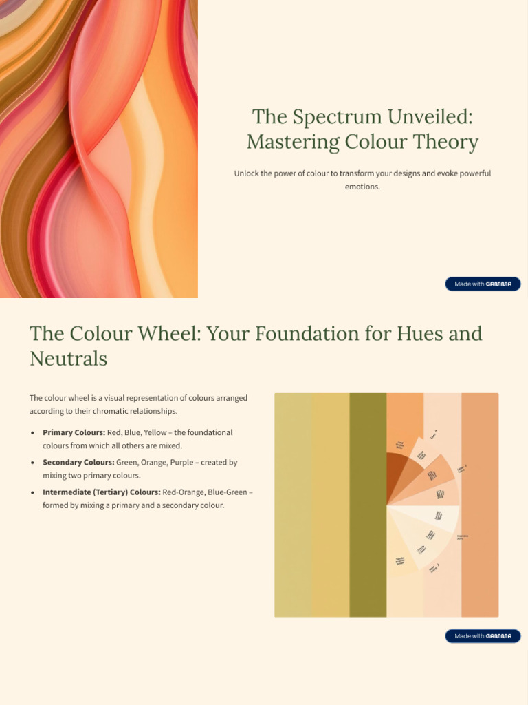 Mastering the Spectrum Colour Wheel | PDF | Color | Light