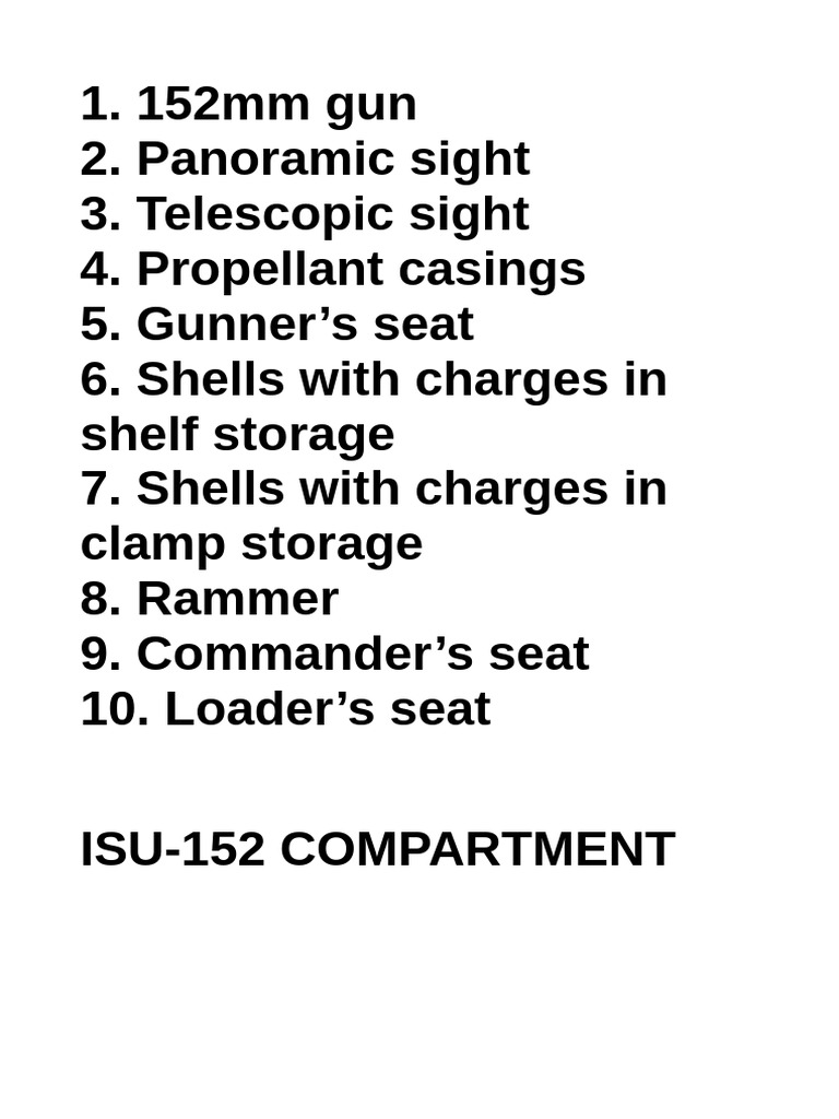 152mm Artillery Shell Specifications | PDF | Shell (Projectile) | Gun ...