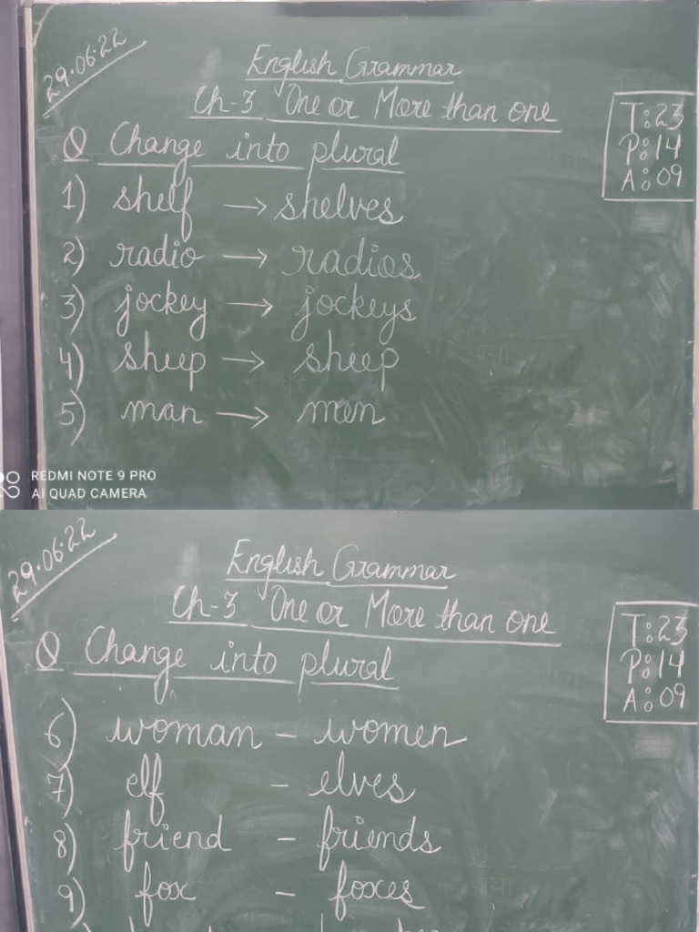 29.6.22 English Class Work | PDF