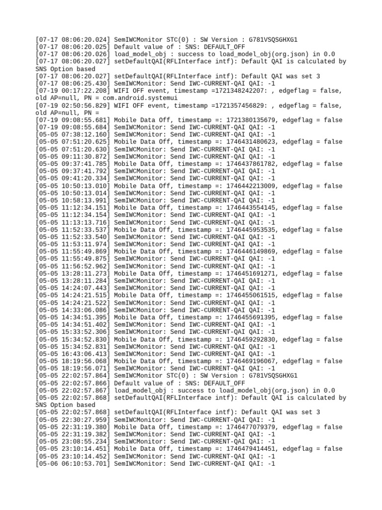 SemIWCMonitor Log Analysis Report | PDF | Computer File Formats