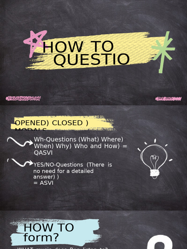 How To Make Questions - 20250207 - 025849 - 0000 | PDF | Syntax | Grammar