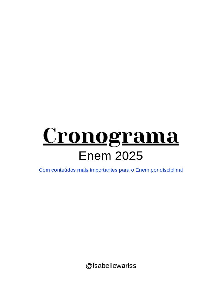 Dicas de Estudo para o Enem 2025 | PDF | Química | Geometria