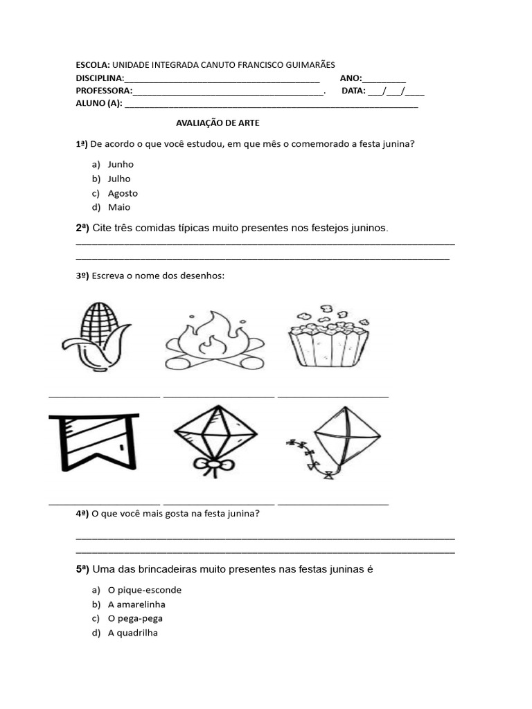 Atividades de Arte para 2º Ano | PDF