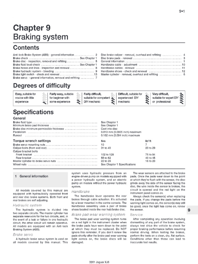 Braking System | PDF