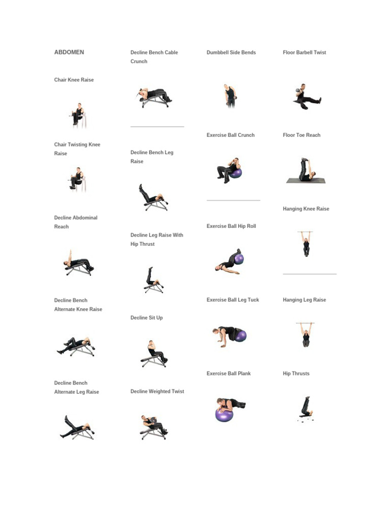 Comprehensive Guide to Core Exercises | PDF | Weight Training ...