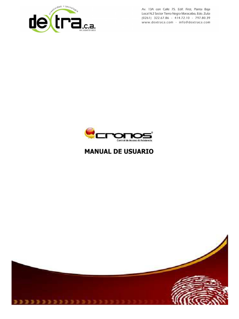 Manual de Usuario del Sistema Cronos | PDF | Microsoft Windows ...
