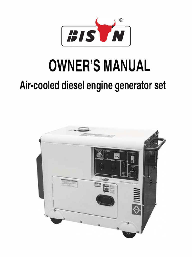 Diesel Generator User Manual | PDF | Diesel Engine | Exhaust Gas