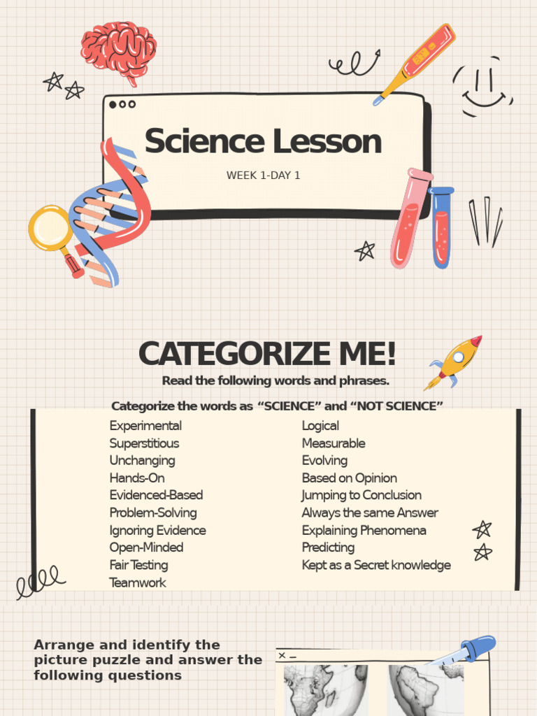 Science Models and Categorization Activities | PDF | Applied And ...