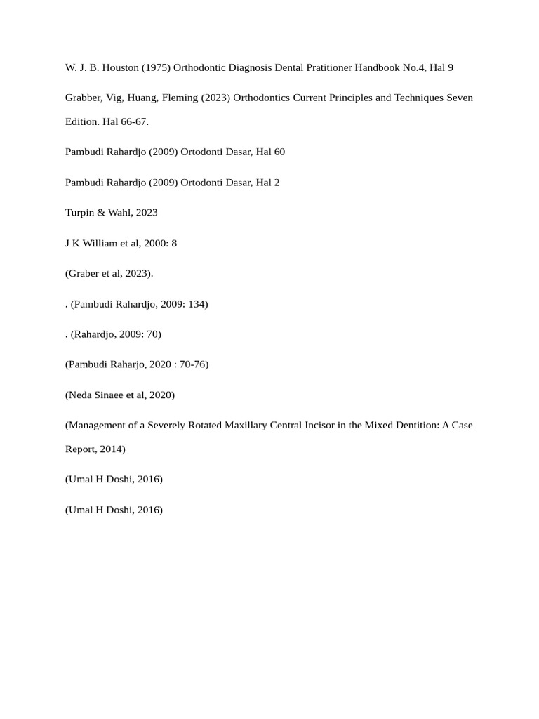 Orthodontic Diagnosis and Principles Guide | PDF