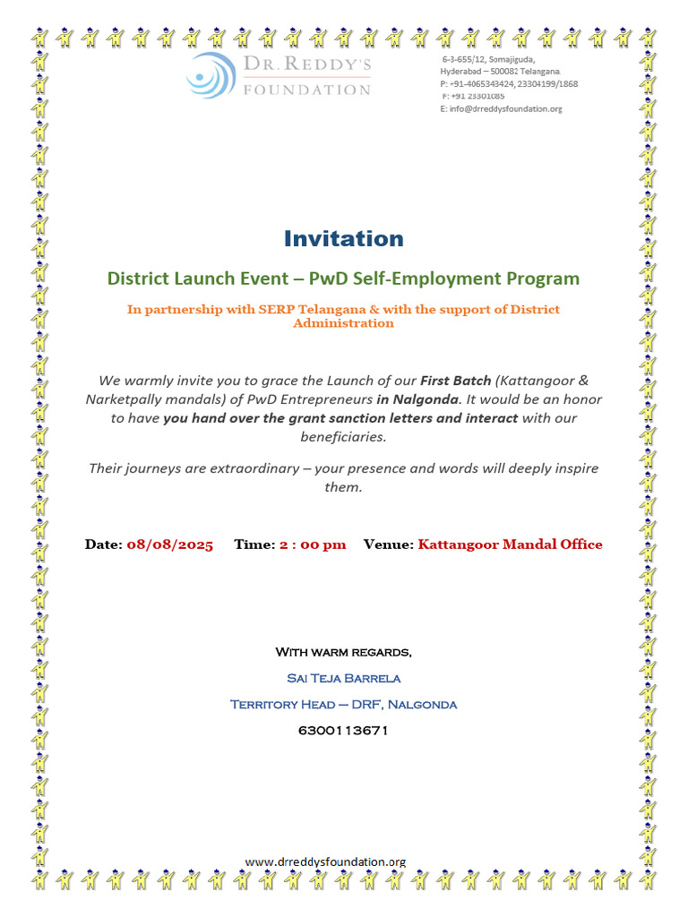 PwD Self-Employment Program Launch Event | PDF