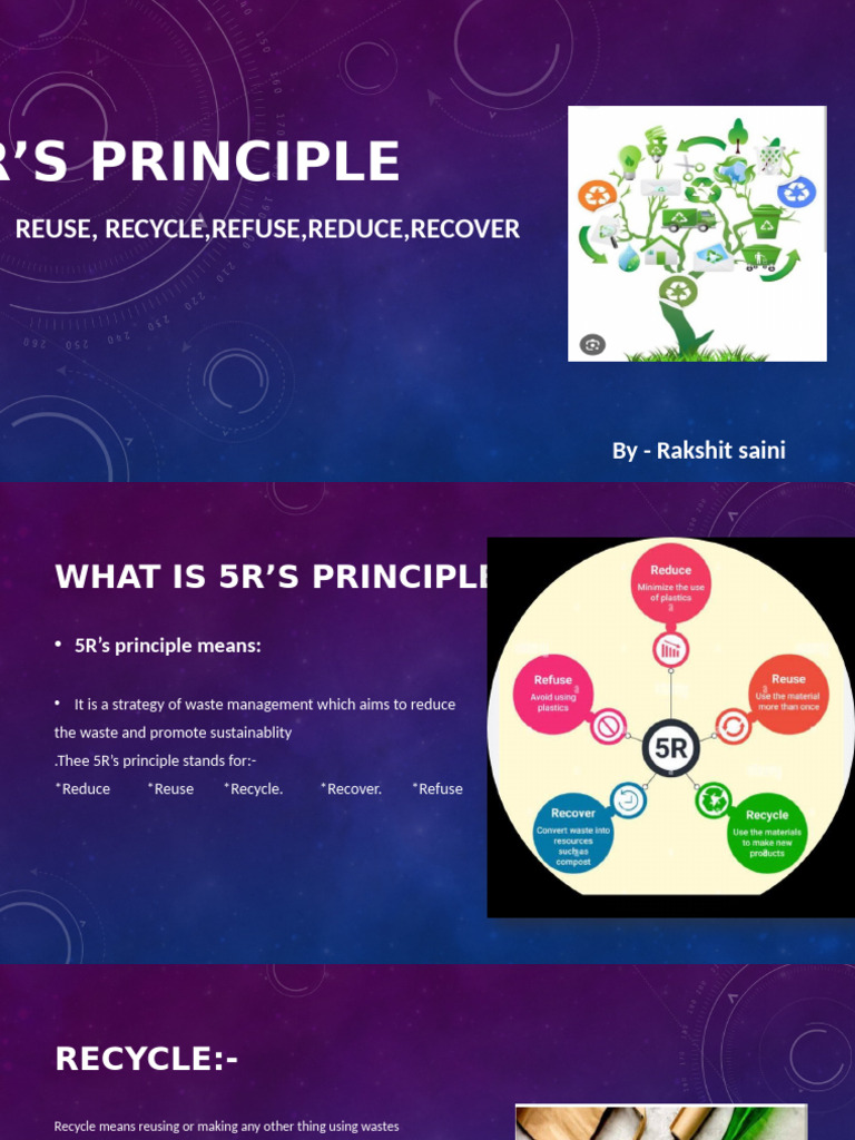 Understanding the 5R Waste Management Principles | PDF