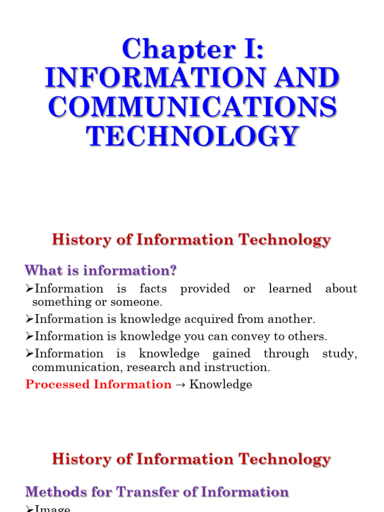 History of Information Technology | PDF | Office Equipment | Computing