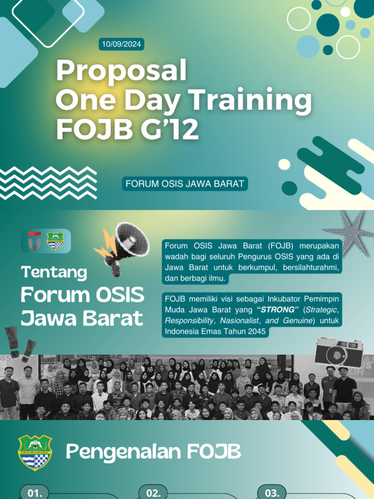 One Day Training FOJB untuk Pelajar | PDF