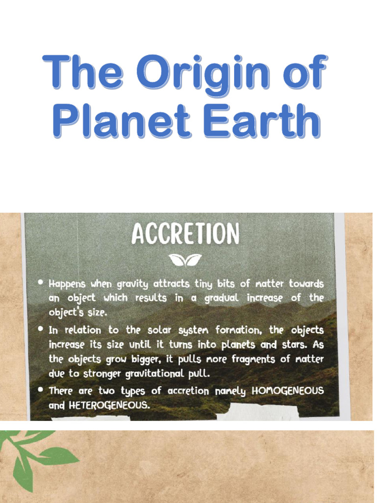 S-The-Origin-of-the-Planet-Earth | PDF