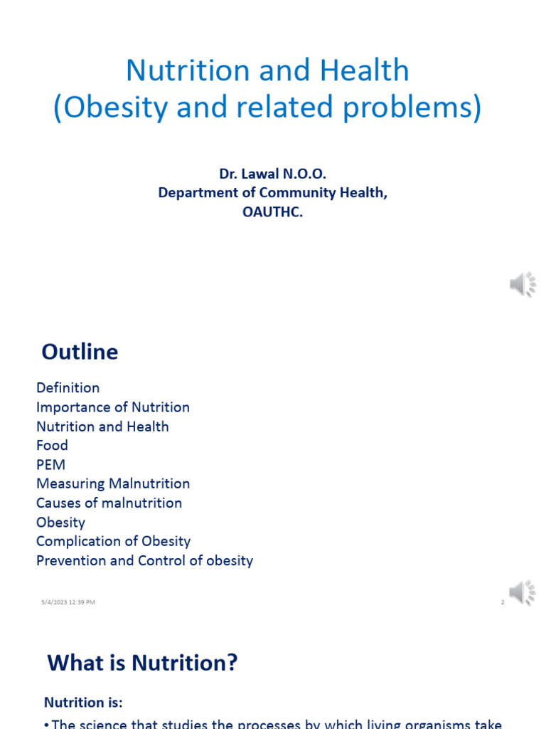 Nutrition, Obesity, and Health Insights | PDF | Nutrition | Diet ...