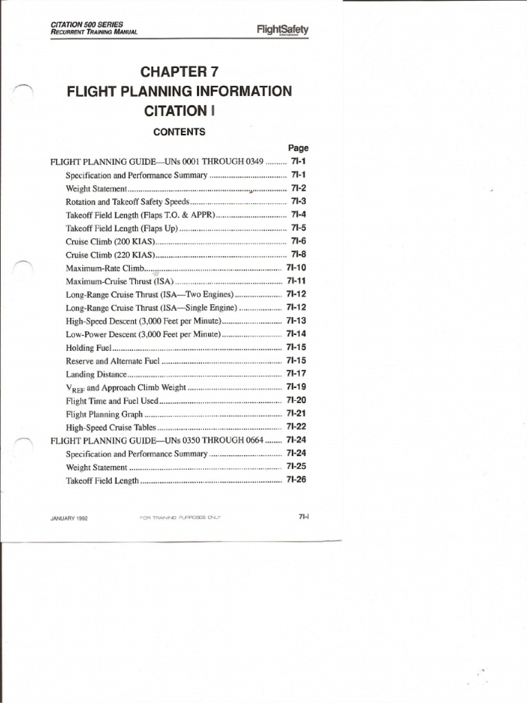 C500 Flight Planning | PDF