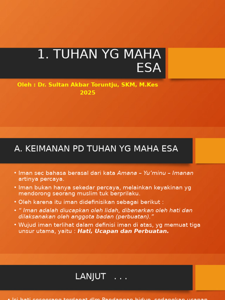Keimanan kepada Tuha…