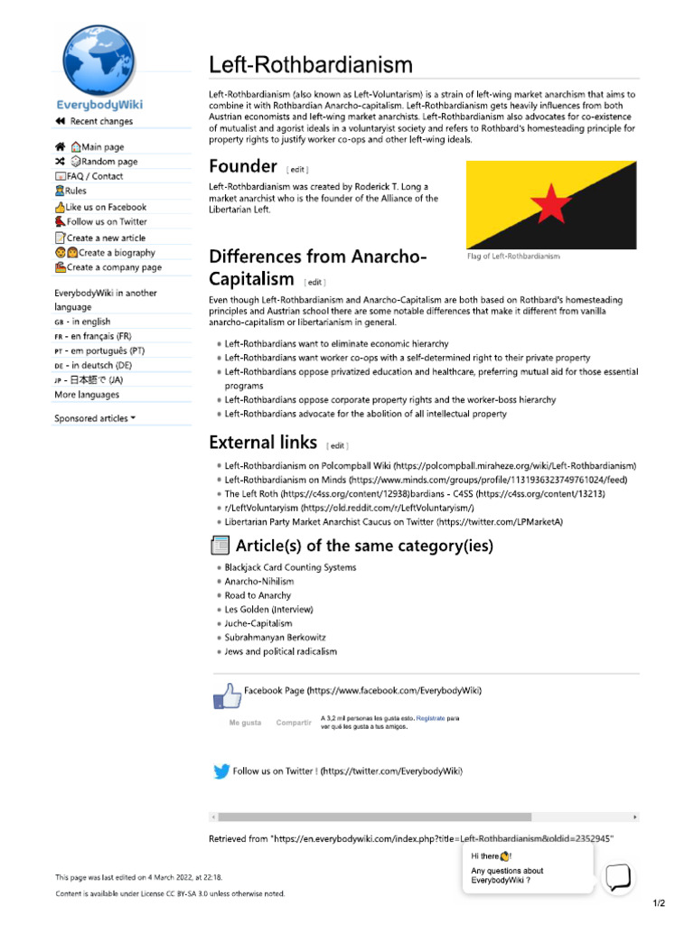 Left-Rothbardianism | PDF