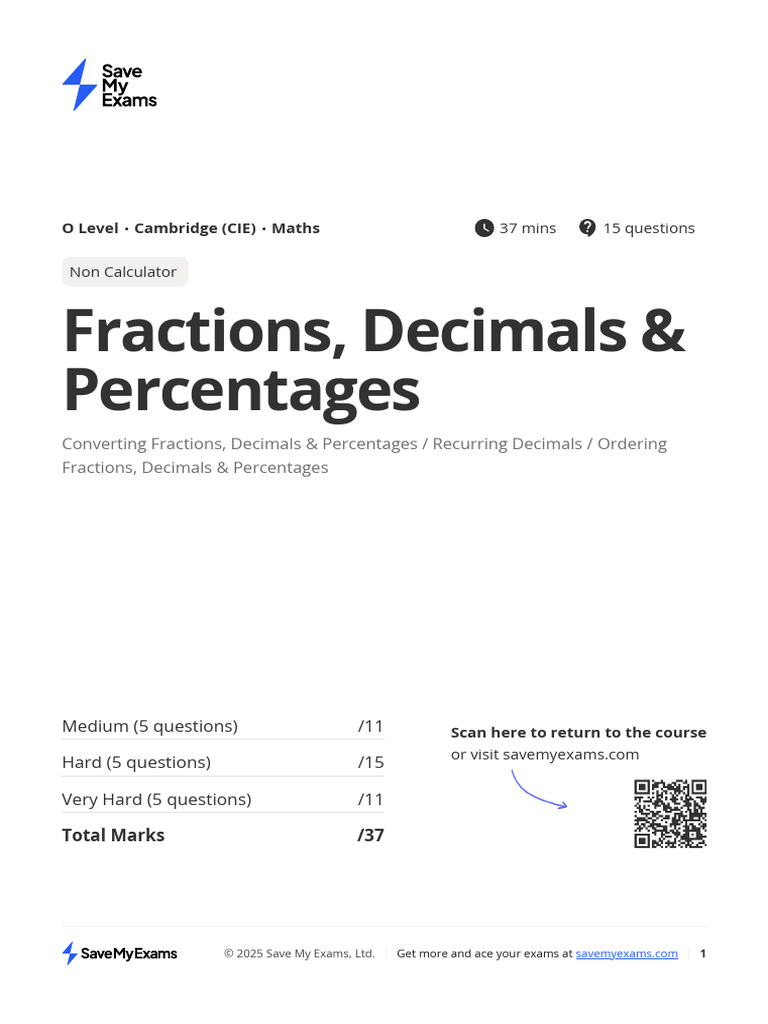 Converting Fractions and Decimals | PDF | Numbers | Decimal